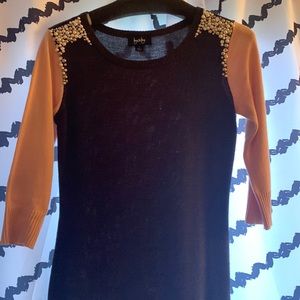 Pearl embroidered sweater dress size M